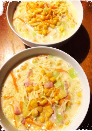 クラムチャウダー風♡海鮮ラーメン-レシピのメイン写真