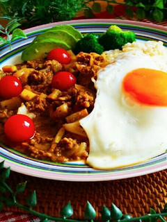 ガパオ&キーマカレー-レシピのメイン写真