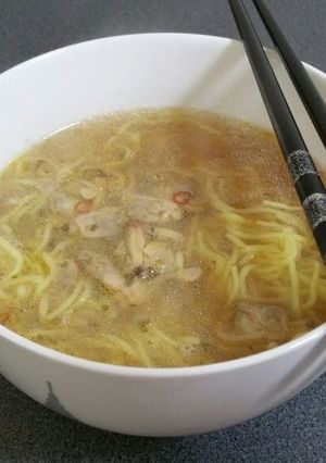 【簡単!】帆立貝柱の塩ボンゴレラーメン-レシピのメイン写真