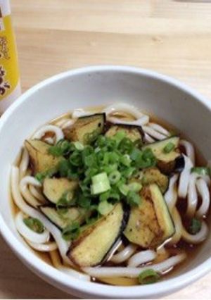 ナスの素揚げうどん！-レシピのメイン写真