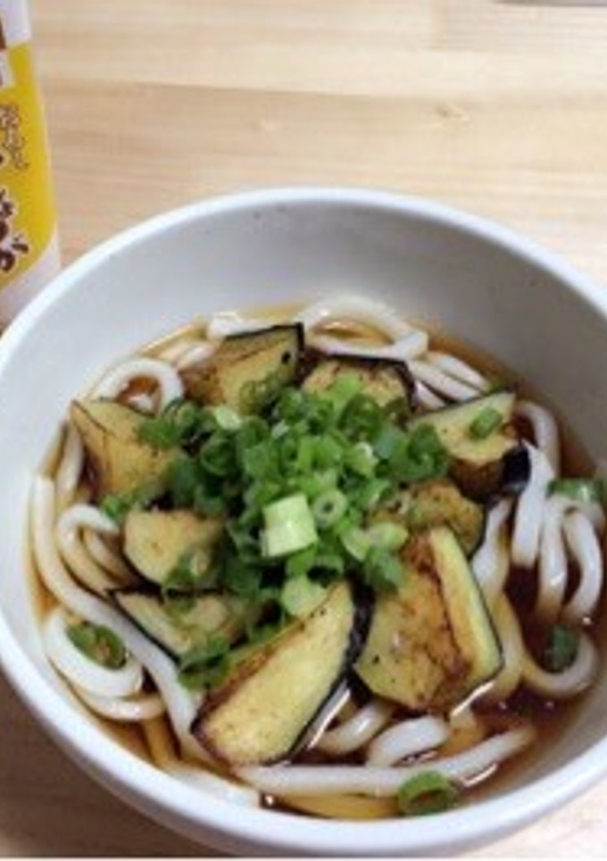 ナスの素揚げうどん！-レシピのメイン写真
