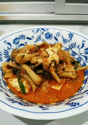 豚キムチ×木綿豆腐=旨いため-レシピのメイン写真