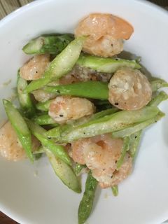 エビとアスパラのマヨ炒め-レシピのメイン写真