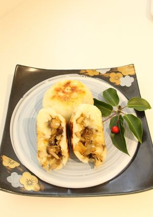 きのこたっぷりのびーるチーズおやき-レシピのメイン写真
