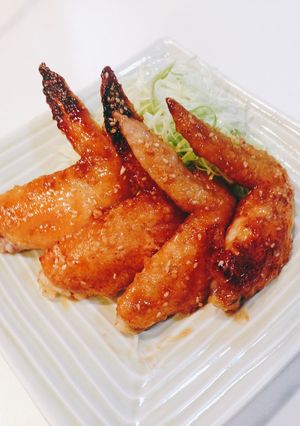 ☆お酢でサッパリ！本当に旨い！甘辛手羽先-レシピのメイン写真