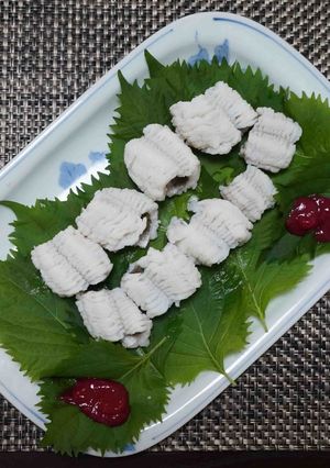 鱧湯引き梅肉添え-レシピのメイン写真