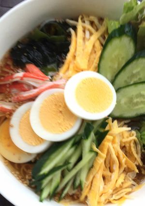 めんつゆで冷やし中華風★そうめん-レシピのメイン写真
