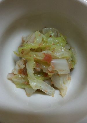 茹でキャベツのおかか梅合え-レシピのメイン写真