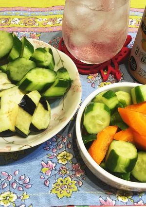 夏野菜のピクルス&浅漬け-レシピのメイン写真
