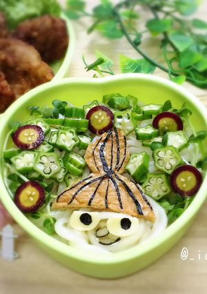 麺弁当でキャラ麺!リトルミィ-レシピのメイン写真