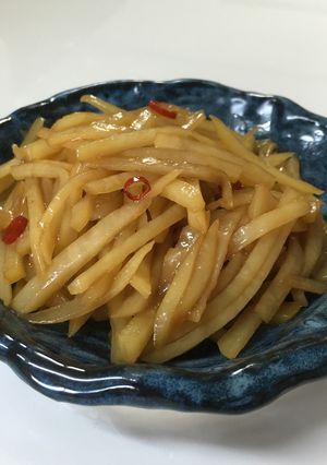 簡単副菜♡ご飯がススムじゃがいもキンピラ-レシピのメイン写真