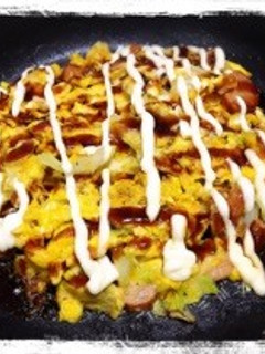 卵のお好み焼き風-レシピのメイン写真
