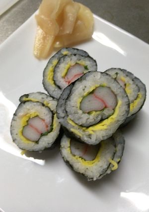 カニカマと大葉入りの簡単細巻き-レシピのメイン写真