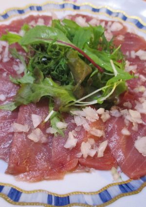 マグロのカルパッチョ-レシピのメイン写真