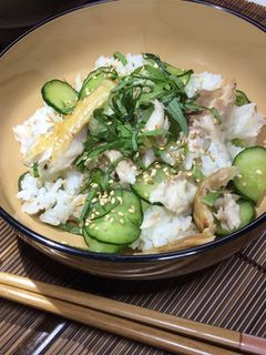 アジの干物で簡単、混ぜご飯-レシピのメイン写真