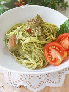 トマトとバジルの♥クリーミー冷製パスタ-レシピのメイン写真