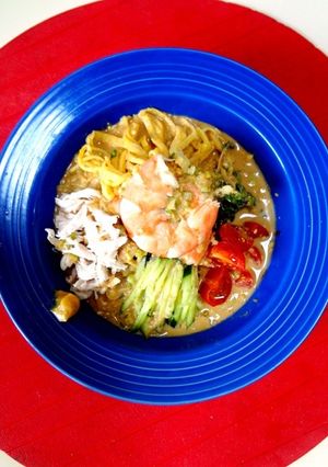 ズッキーニ麺de冷やし中華風～ゴマダレ編-レシピのメイン写真