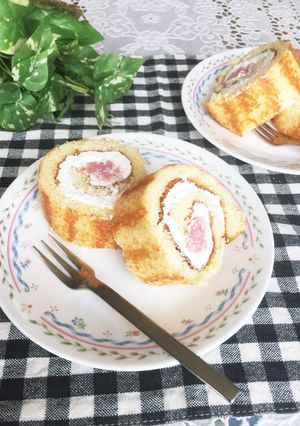 オーブントースターで簡単☆ロールケーキ☆-レシピのメイン写真