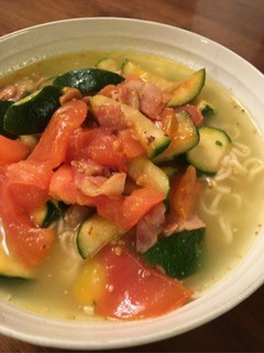夏野菜で塩ラーメン-レシピのメイン写真