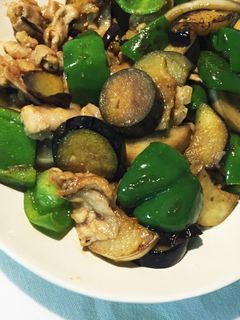 ナスとピーマン、豚肉の味噌炒め-レシピのメイン写真