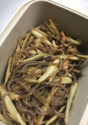 糸こんにゃく・ごぼう・シーチキンの炒め物-レシピのメイン写真