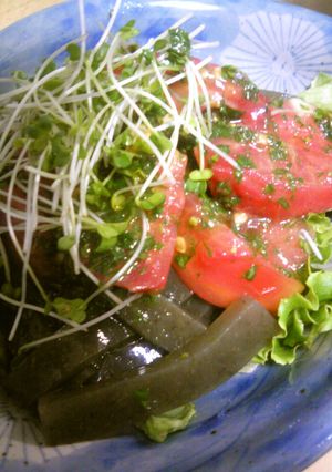 えごねりのバジルトマト-レシピのメイン写真