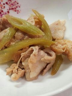 フキと豚肉の炒め物-レシピのメイン写真