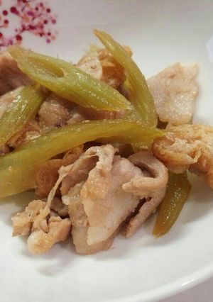 フキと豚肉の炒め物-レシピのメイン写真