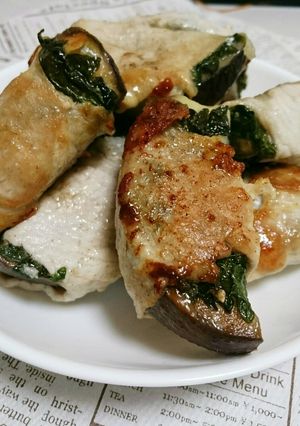 なすとチーズと大葉の肉巻き-レシピのメイン写真