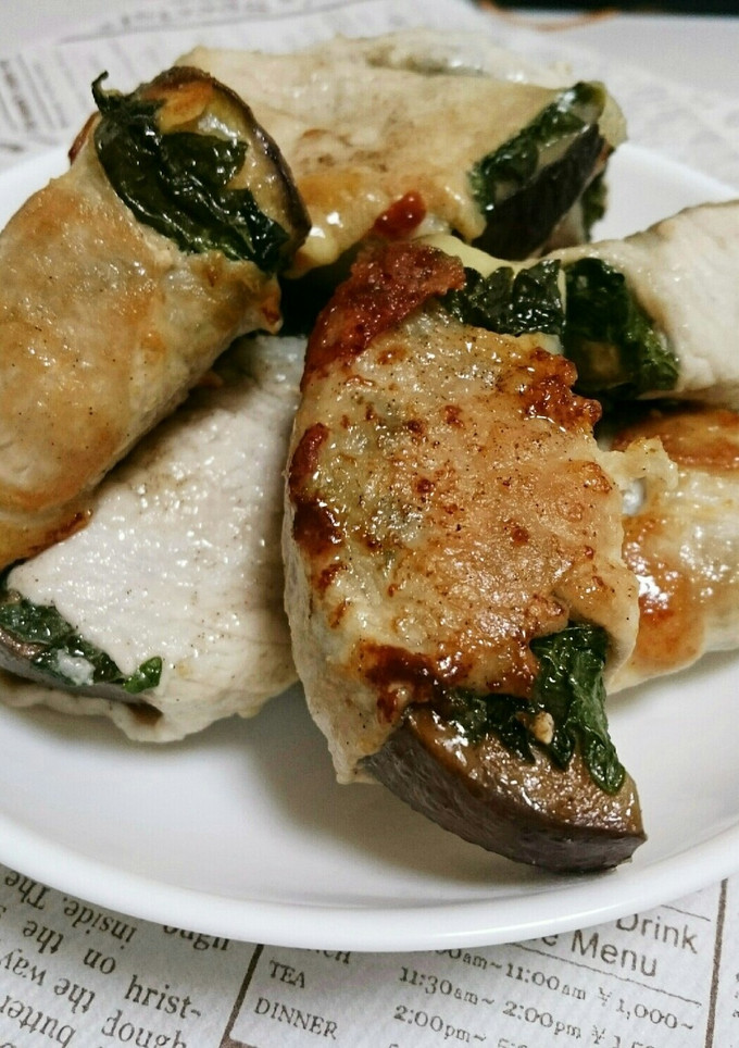 なすとチーズと大葉の肉巻き-レシピのメイン写真