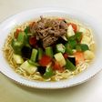 柚子胡椒冷しゃぶと夏野菜の冷やしラーメン