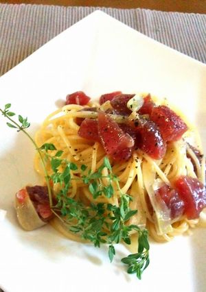 マグロとフェンネルの冷製パスタ-レシピのメイン写真