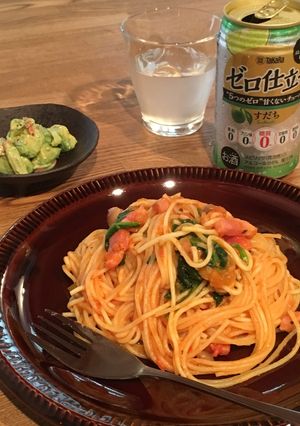 糖質オフ！ピリ辛トマトパスタ-レシピのメイン写真