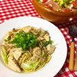 鶏胸肉と葱のさっぱり柚子胡椒ポン酢パスタ