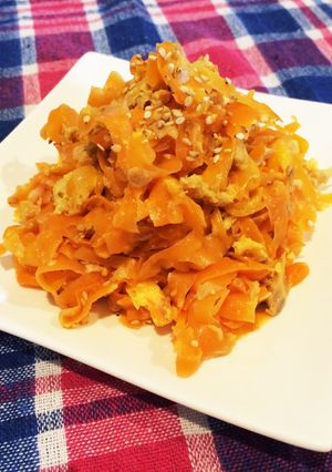 レンジde簡単☆常備菜☆にんじんしりしり-レシピのメイン写真