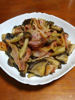 ☆しめじとしいたけとベーコン炒め☆-レシピのメイン写真