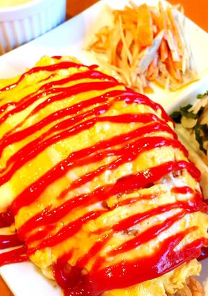 Big 半熟卵オムライス-レシピのメイン写真