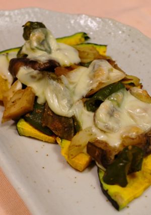 なすの煮物とかぼちゃのチーズ重ね焼き☆-レシピのメイン写真