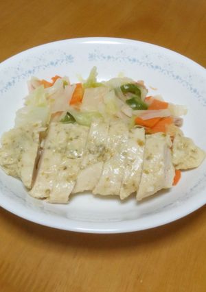 さっぱり 鳥ムネの柚子コショウ風味-レシピのメイン写真