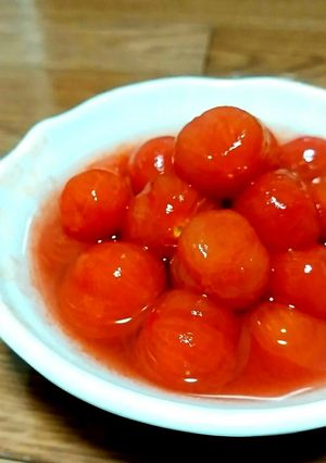 超簡単ミニトマトのシロップ漬け-レシピのメイン写真