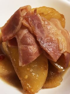 大根とベーコンの甘辛煮もの-レシピのメイン写真