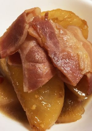 大根とベーコンの甘辛煮もの-レシピのメイン写真