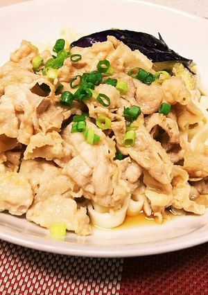 生姜香る～豚しゃぶ冷やしうどん-レシピのメイン写真