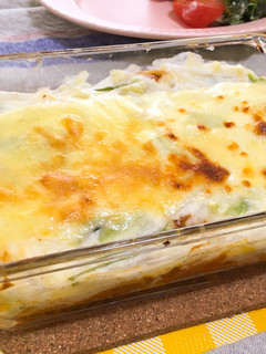 ミートソースパスタのリメイクラザニア-レシピのメイン写真