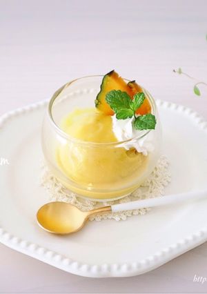卵・生クリ無♡濃厚〜お豆腐かぼちゃアイス-レシピのメイン写真