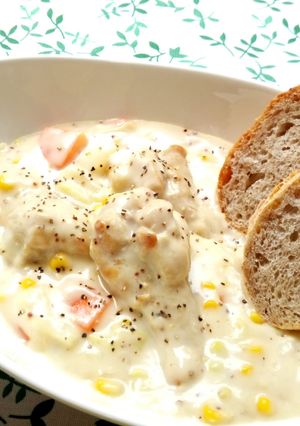 キャベツと鶏肉のマスタードクリーム煮-レシピのメイン写真