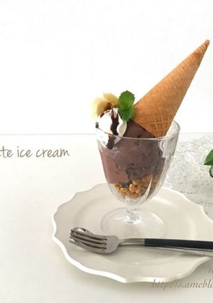 材料3つ♡簡単ヘルシーお豆腐チョコアイス-レシピのメイン写真