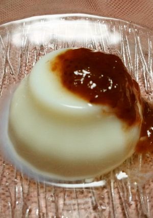 牛乳かん（イチゴジャム添え）-レシピのメイン写真