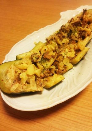 糖質オフ！ズッキーニ×缶詰めでおつまみ♪-レシピのメイン写真