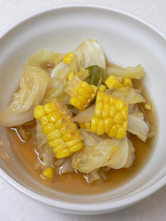 キャベツとコーンで♪夏の煮浸し-レシピのメイン写真